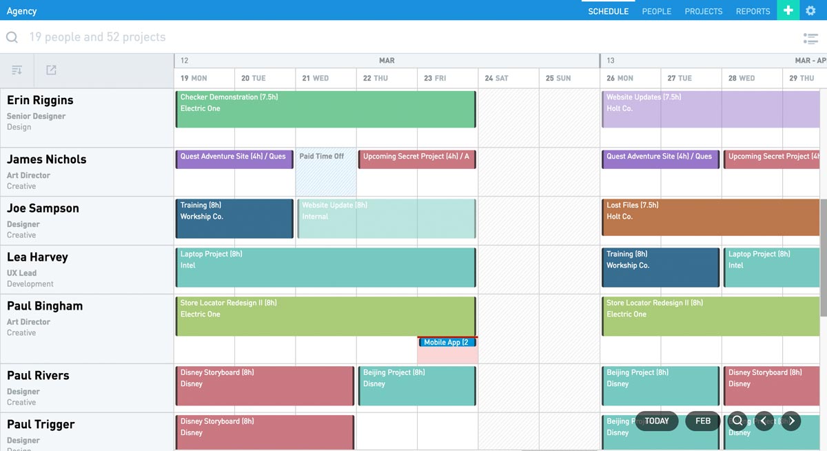 Float.com – Scheduling