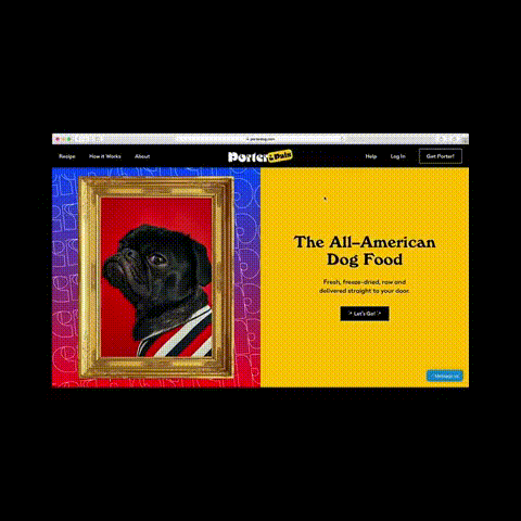 Branding, packaging, creative direction and web-design & development for Porter & Pals