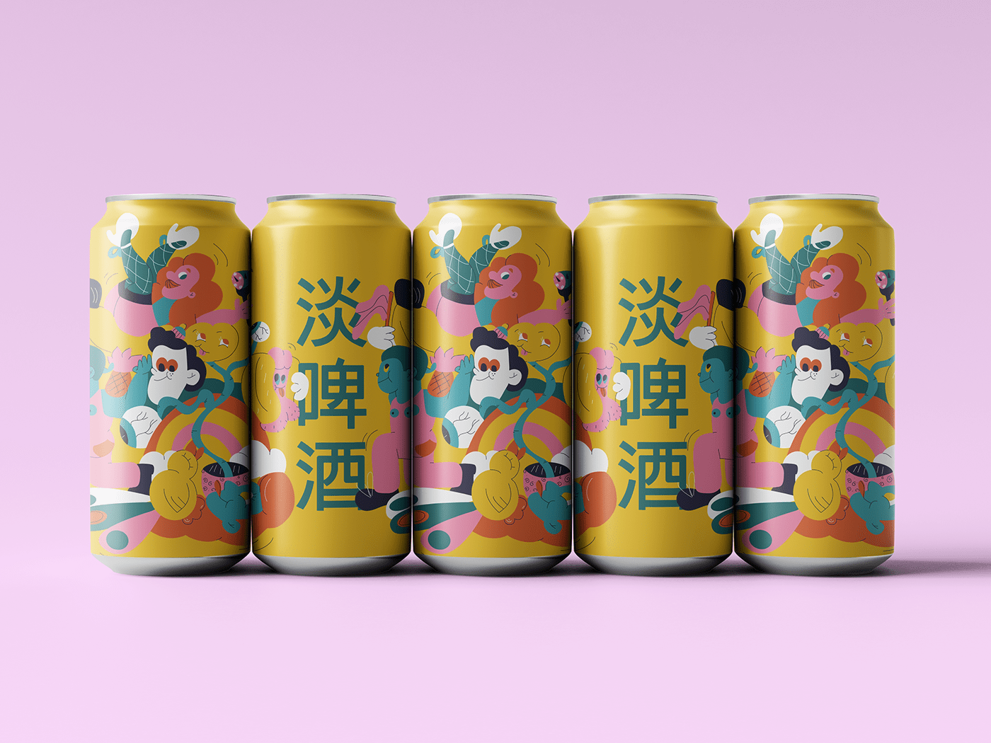 Pride beer illustrations by Diana Didudo