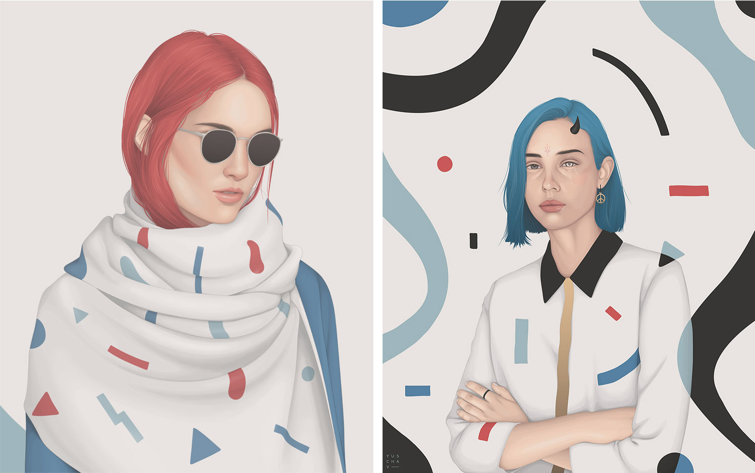 Portraits 09 by Yuschav Arly