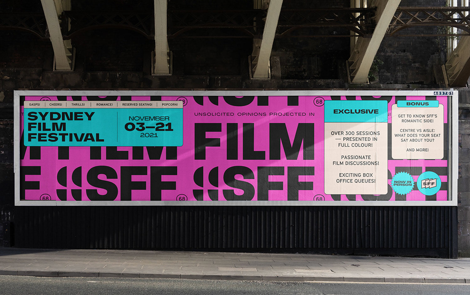 Sydney Film Festival Identity 2021 by For The People