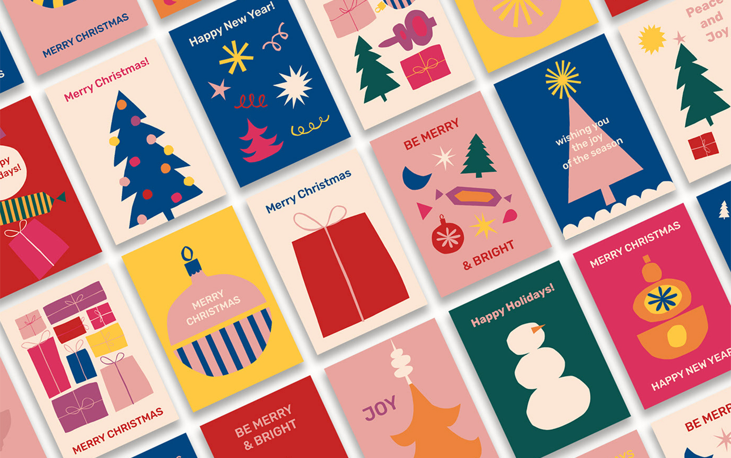 Happy Holidays graphics by Yuliya Bakulina