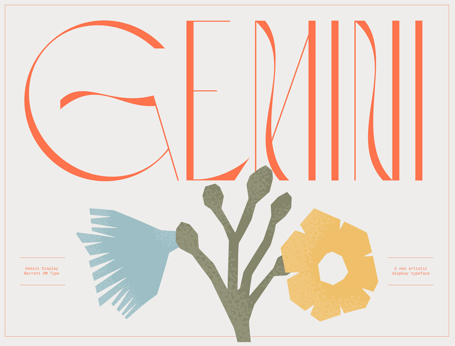 Gemini Display Typeface by Barrett Reid-Maroney