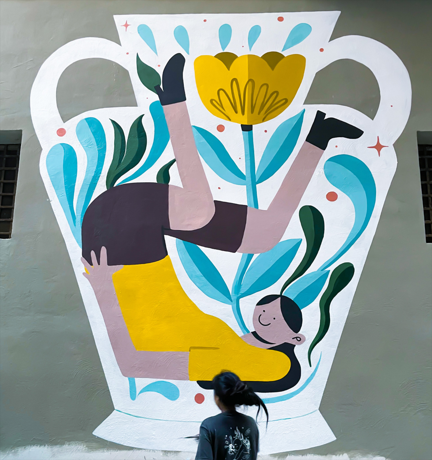 "Cratere" Mural for Stabia Street Art Festival 2021 by Yessiow