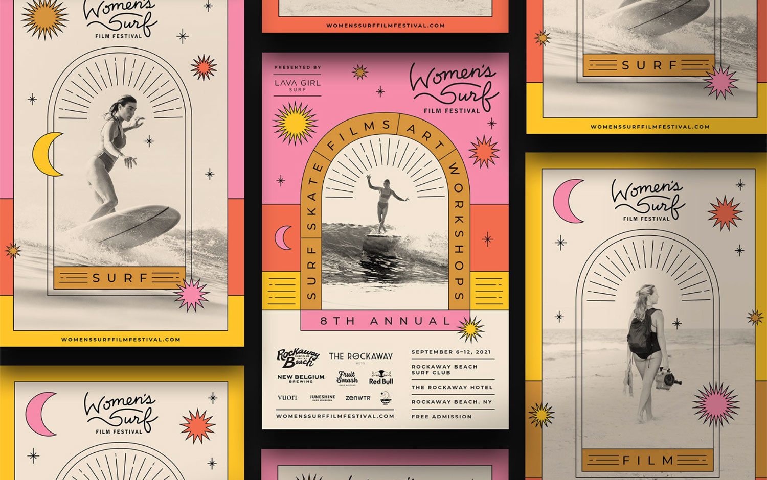 Women's Surf Film Festival by Shanti Sparrow Design