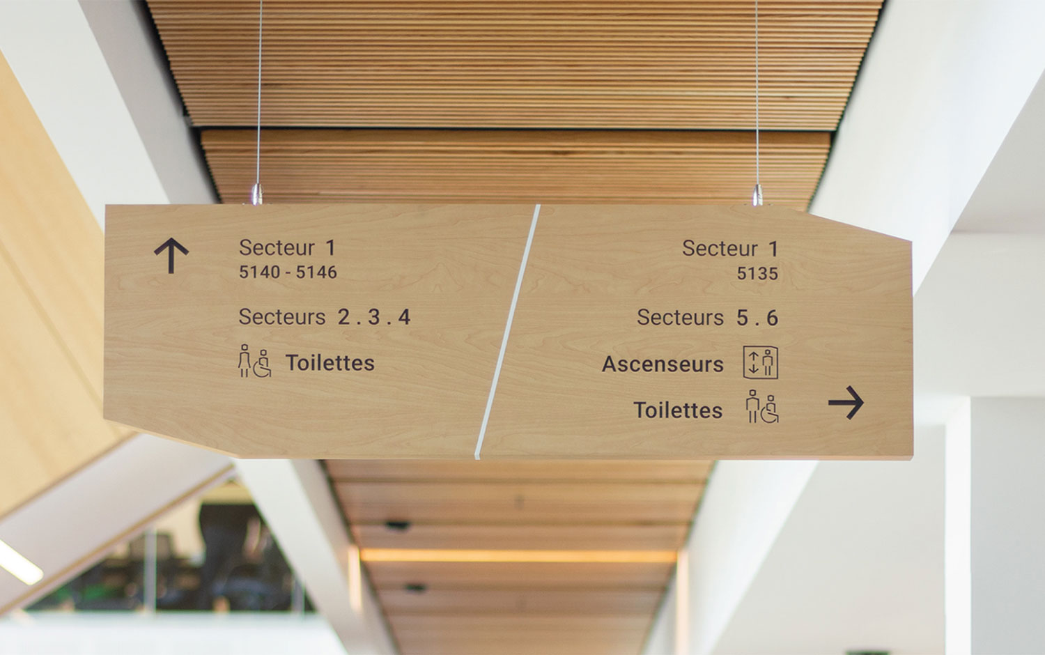 Government agency Signage by LEMAYMICHAUD Architecture Design