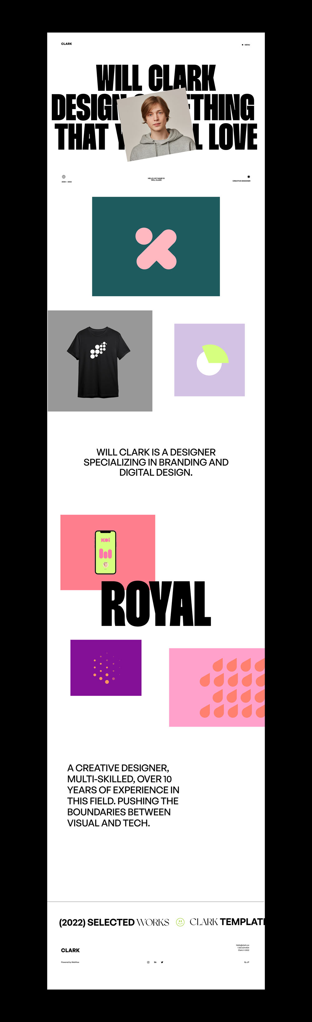 Clark in its full length & beauty