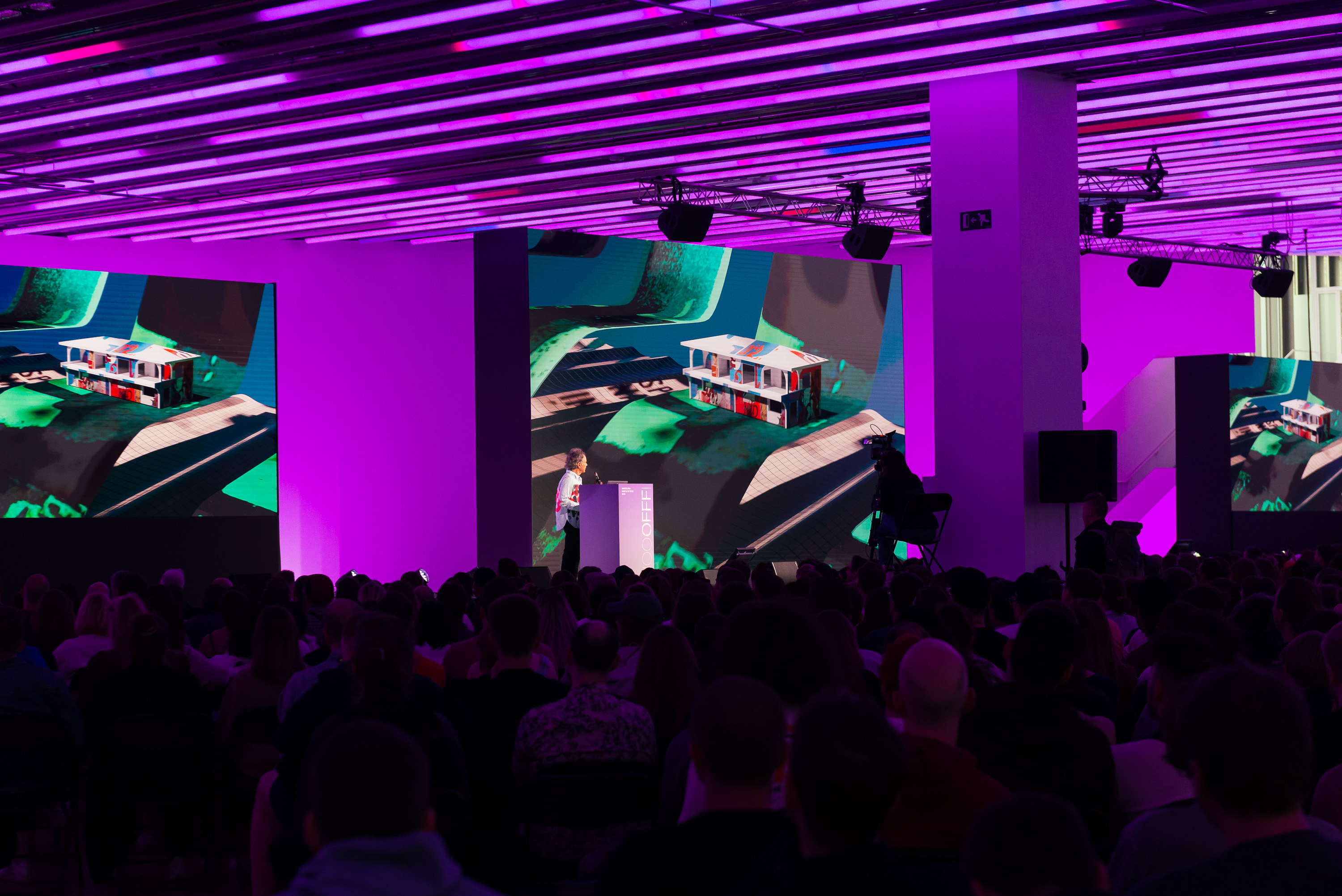 One of David Carson's projects during his Talk