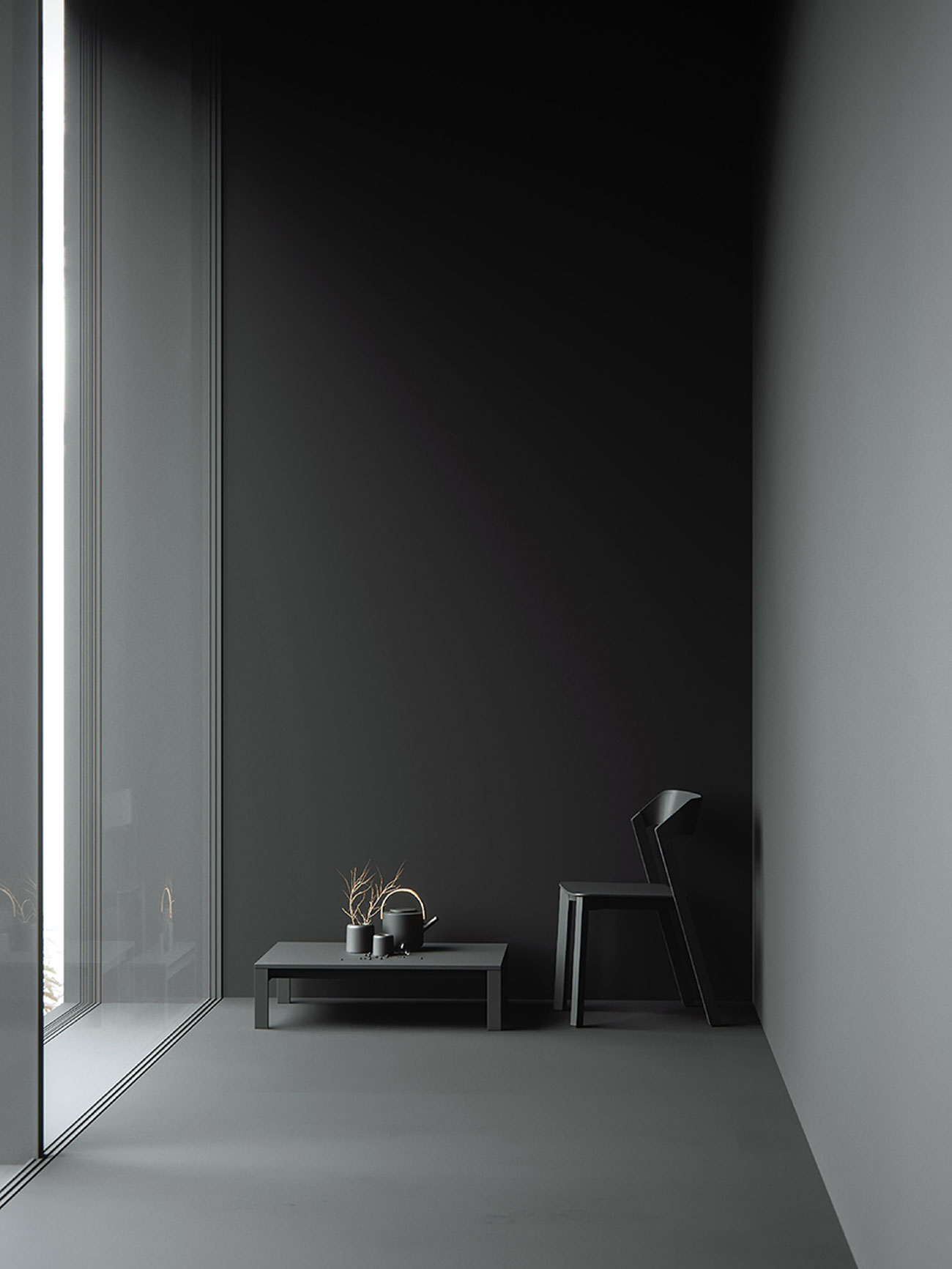 Vantablack Minimalist CGI cover image
