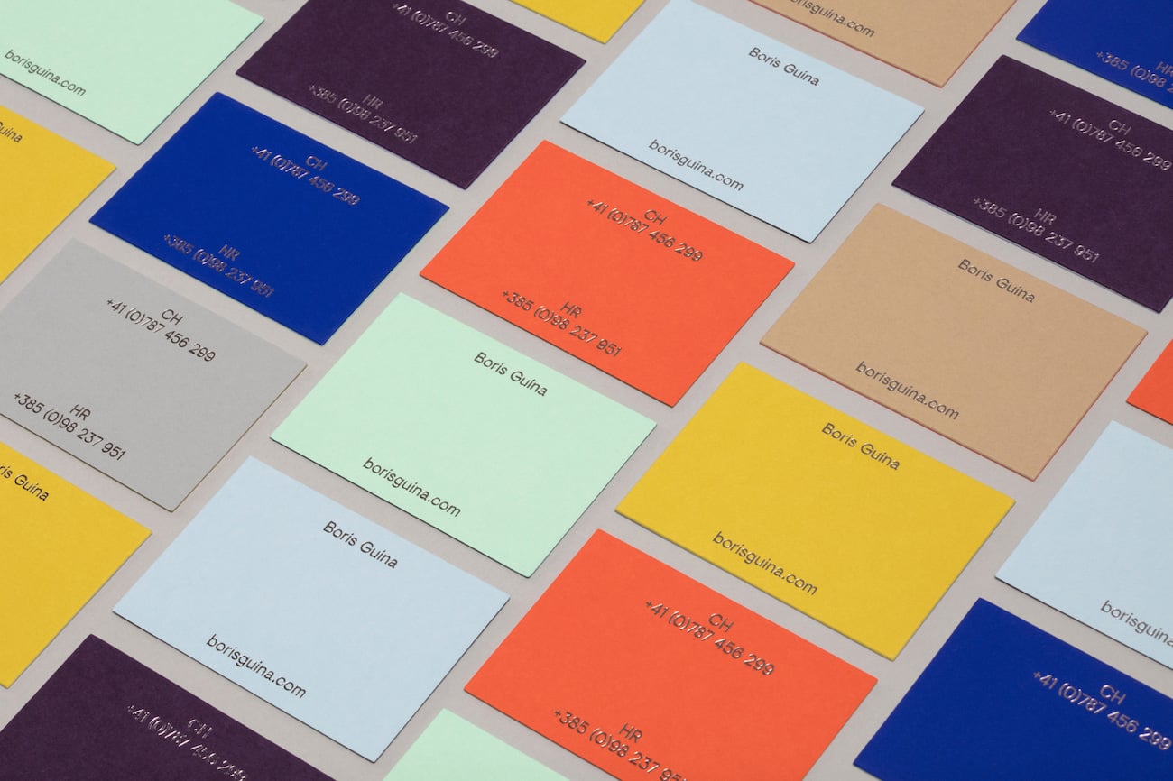 Boris Guina business cards cover image