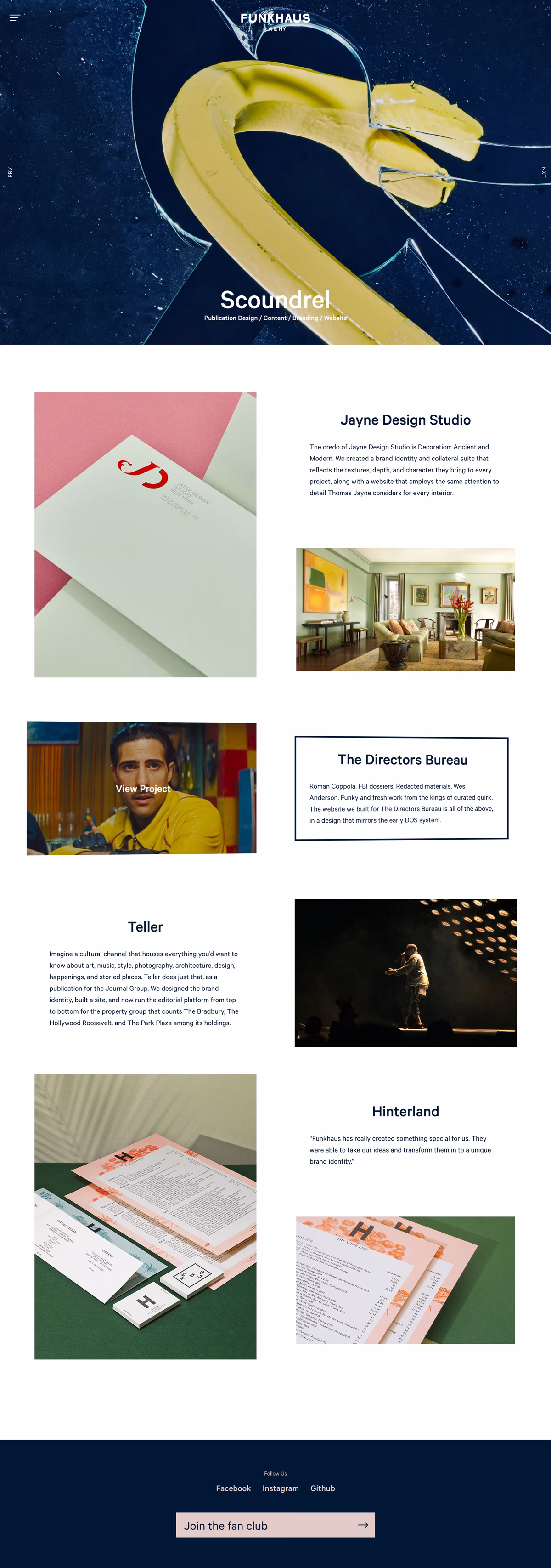 A collection of printed materials in varied layouts, featuring a bold H on pink and a green background for contrast.