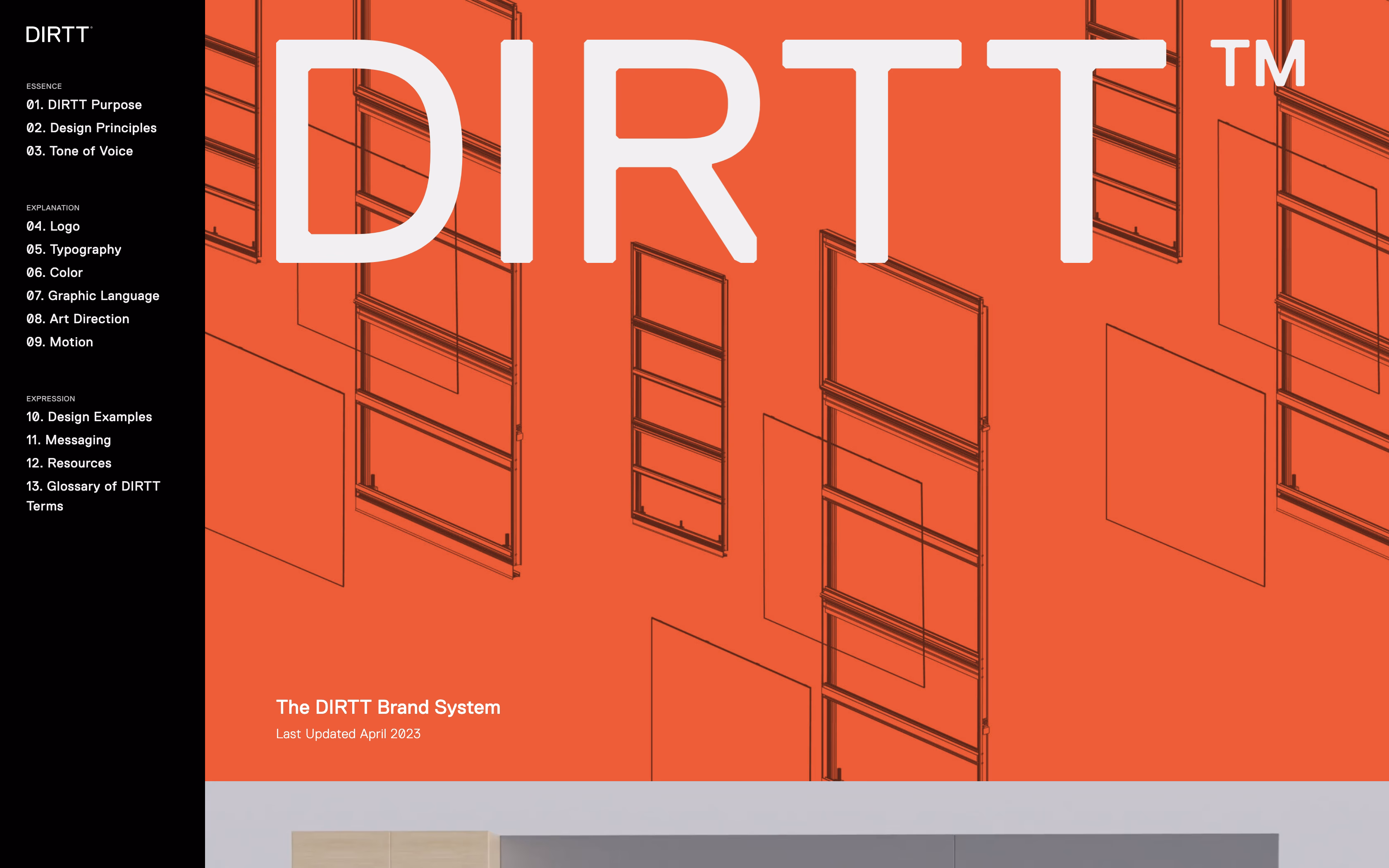 DIRTT Brand guidelines cover image