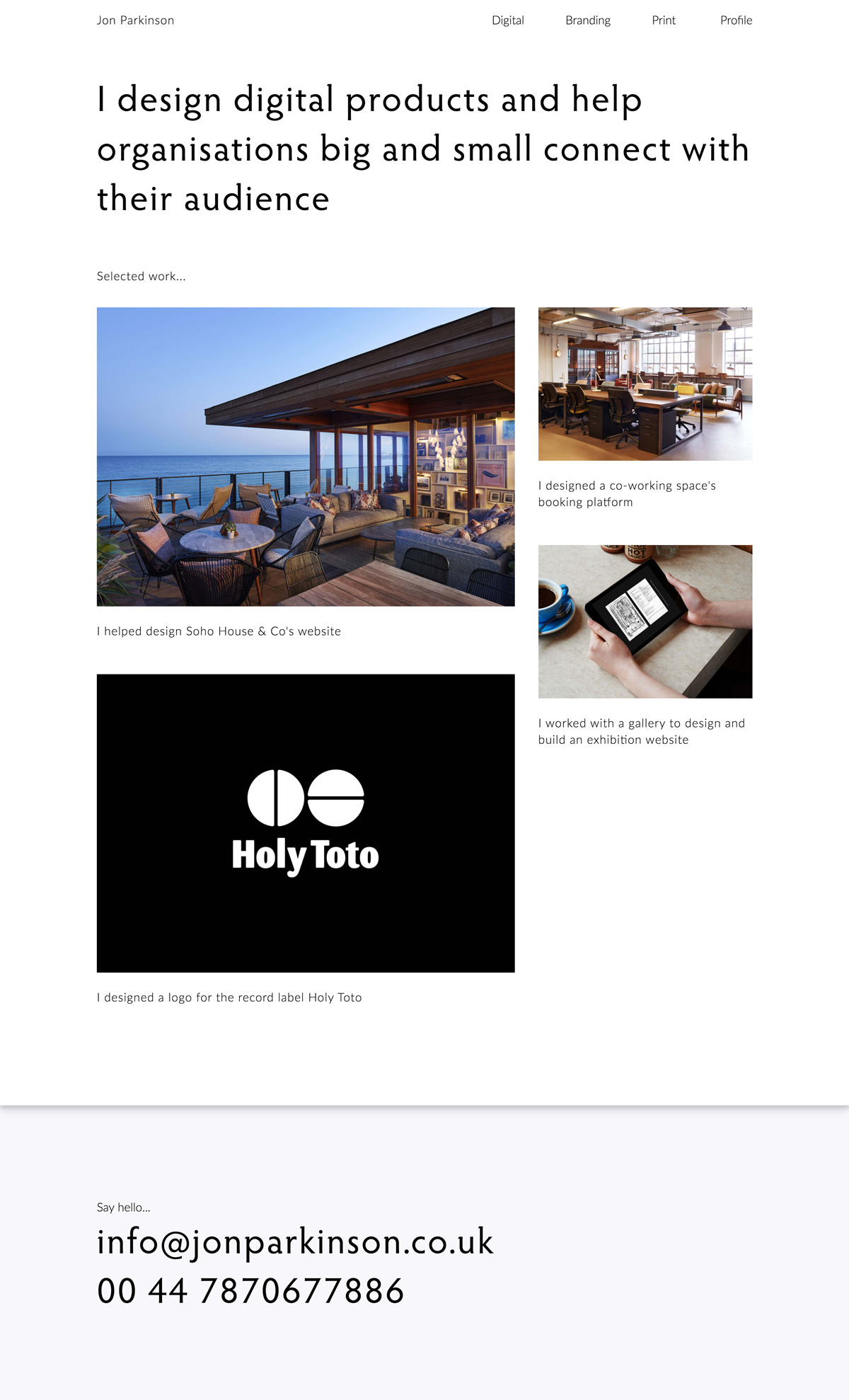 Jon Parkinson cover image