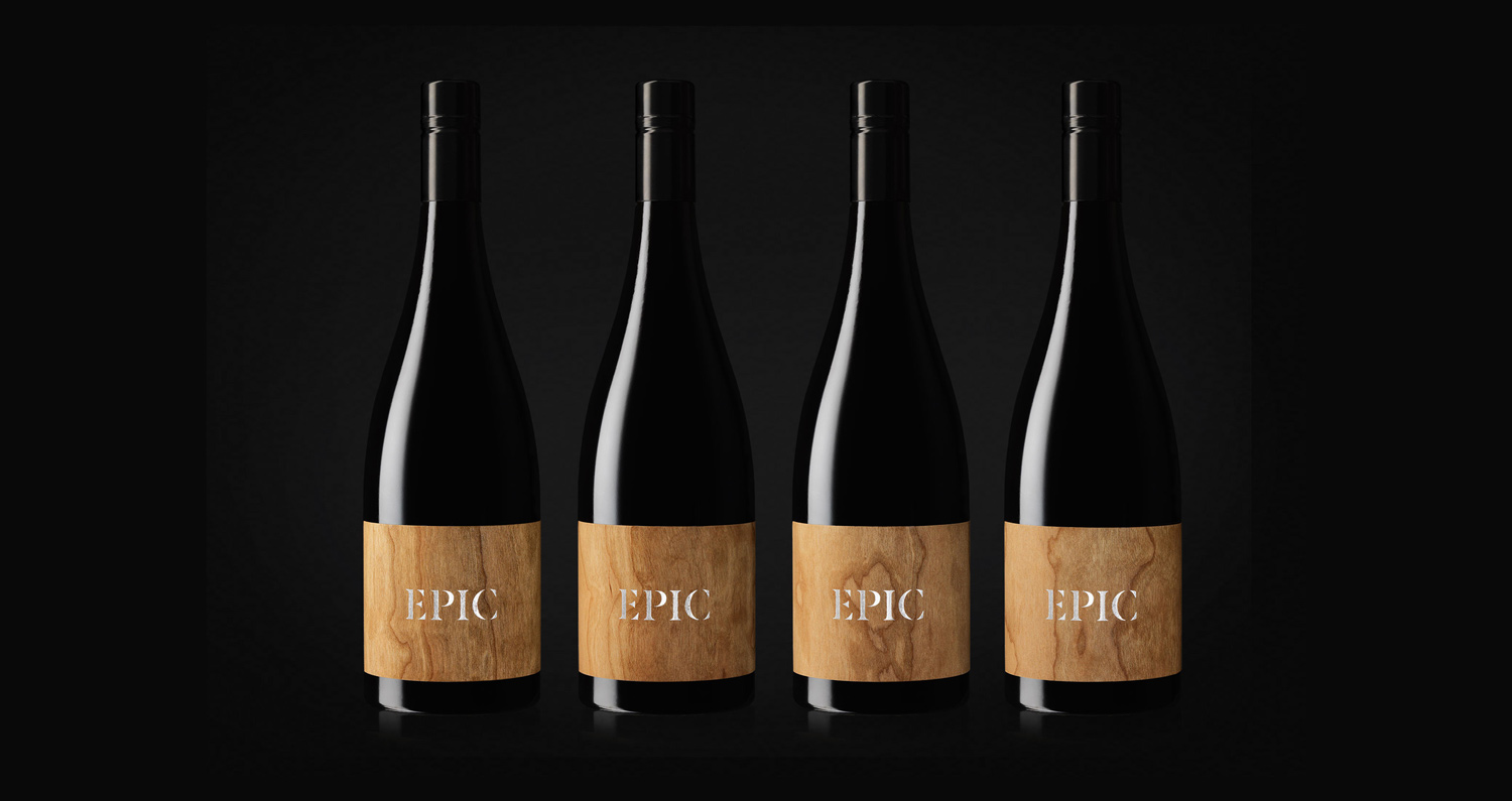 Epic wooden wine label cover image