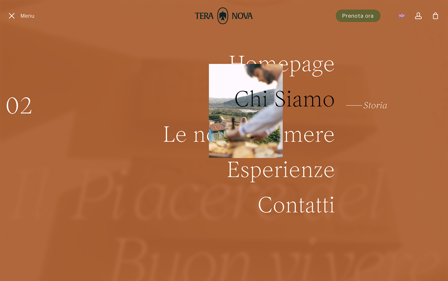  text "Prenota Ora" overlaid