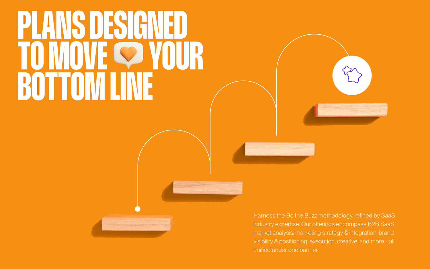 Orange graphic with white text promoting business growth strategies.