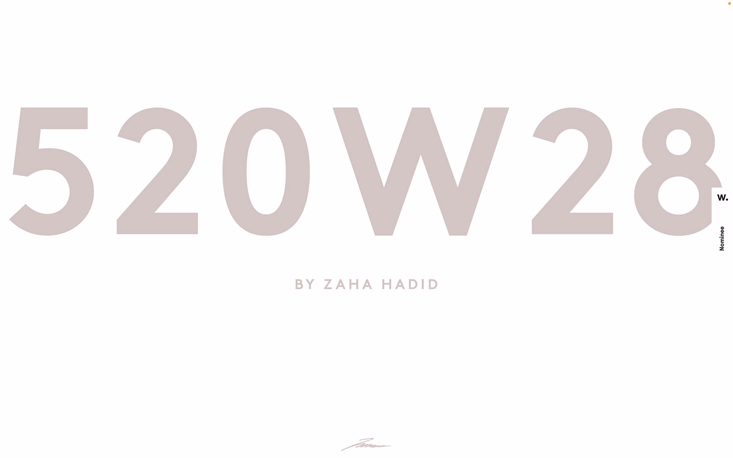 Zaha Hadid's 520W28 cover image