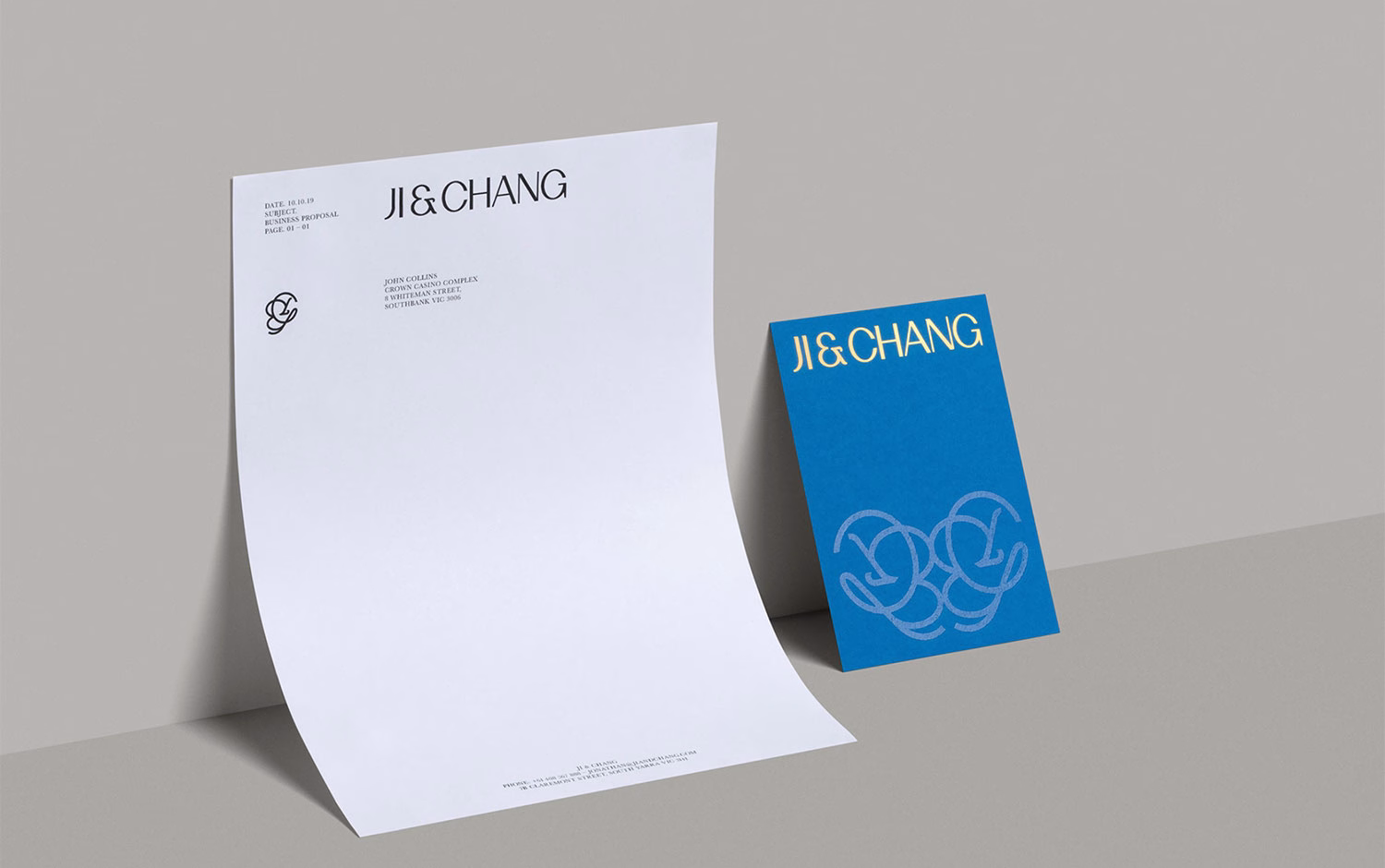 Ji & Chang Branding cover image