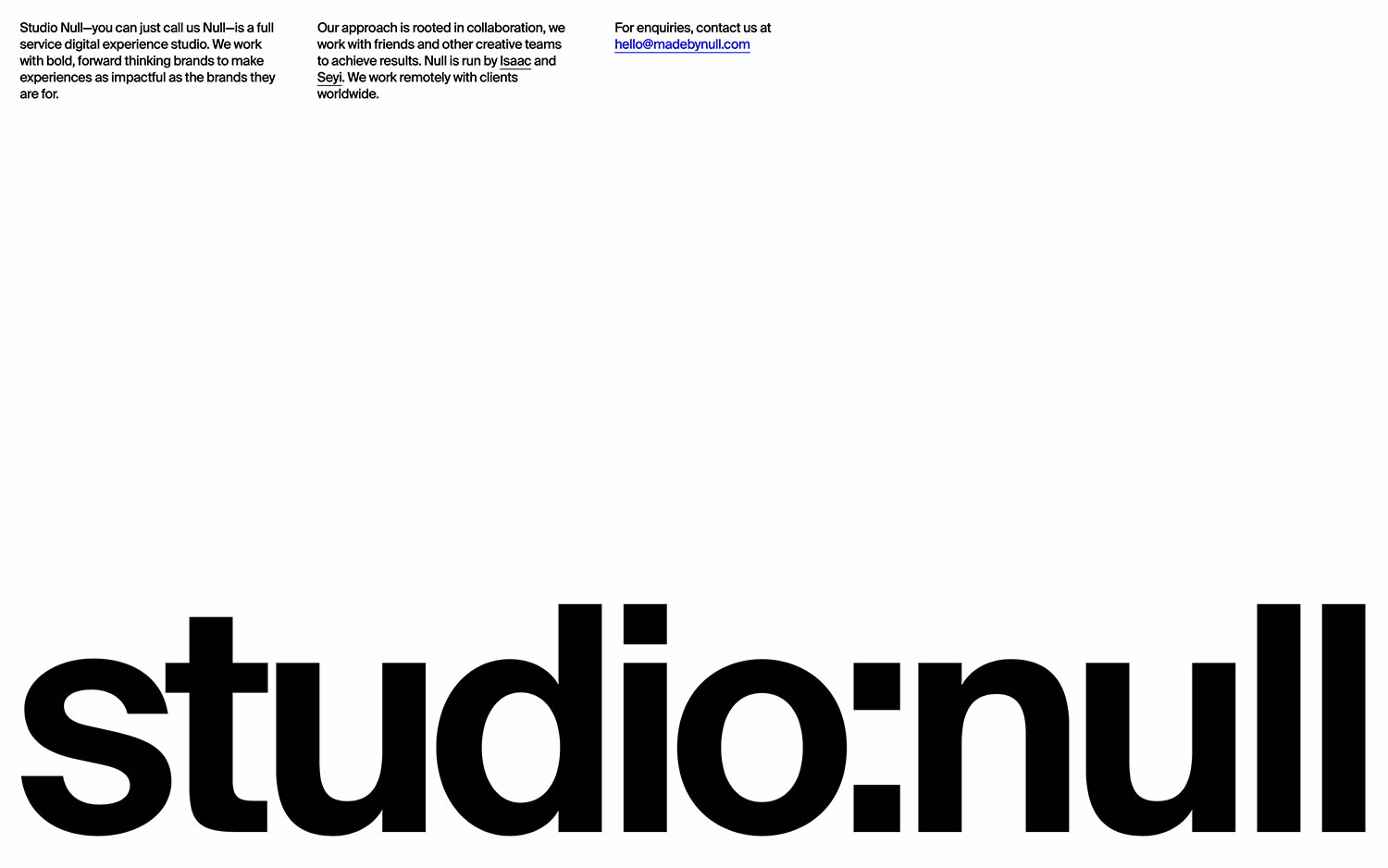 Studio Null cover image