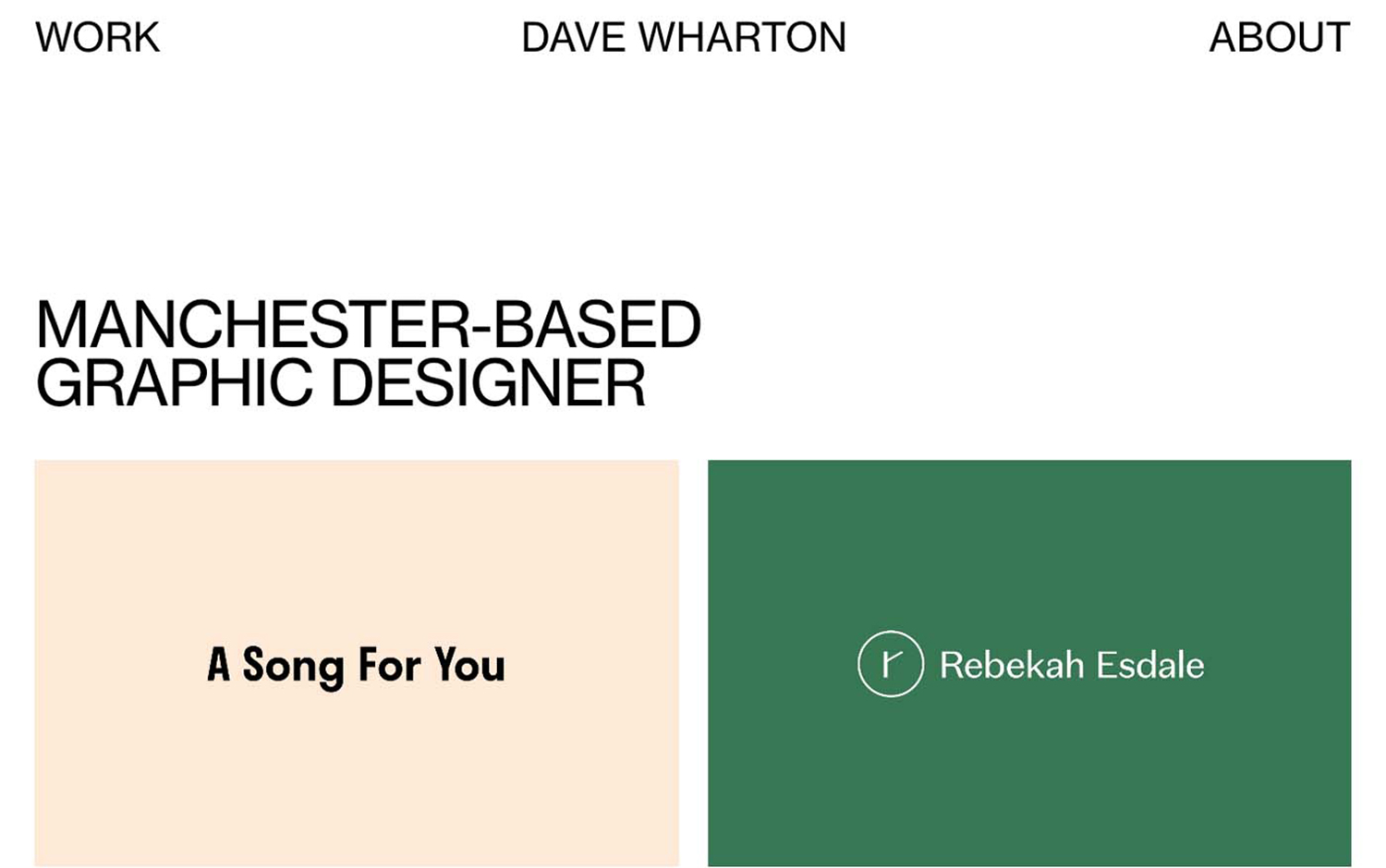 Dave Wharton cover image