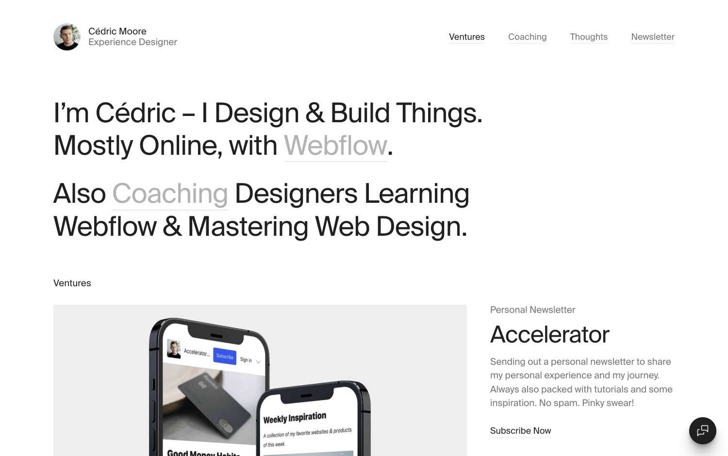 Cédric - Experience Designer cover image