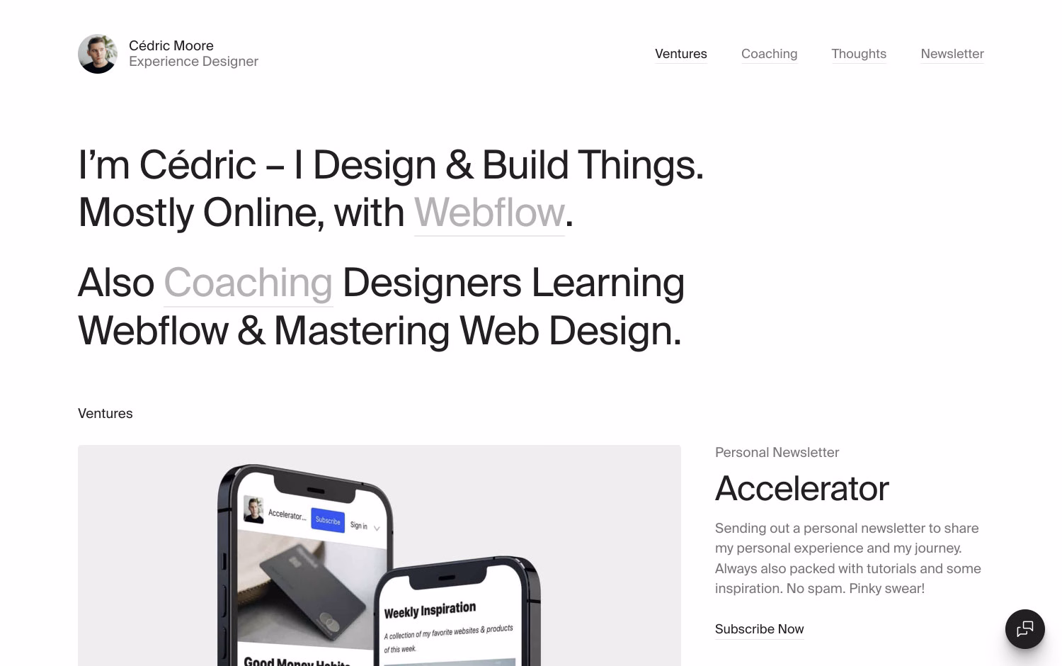 Cédric - Experience Designer cover image
