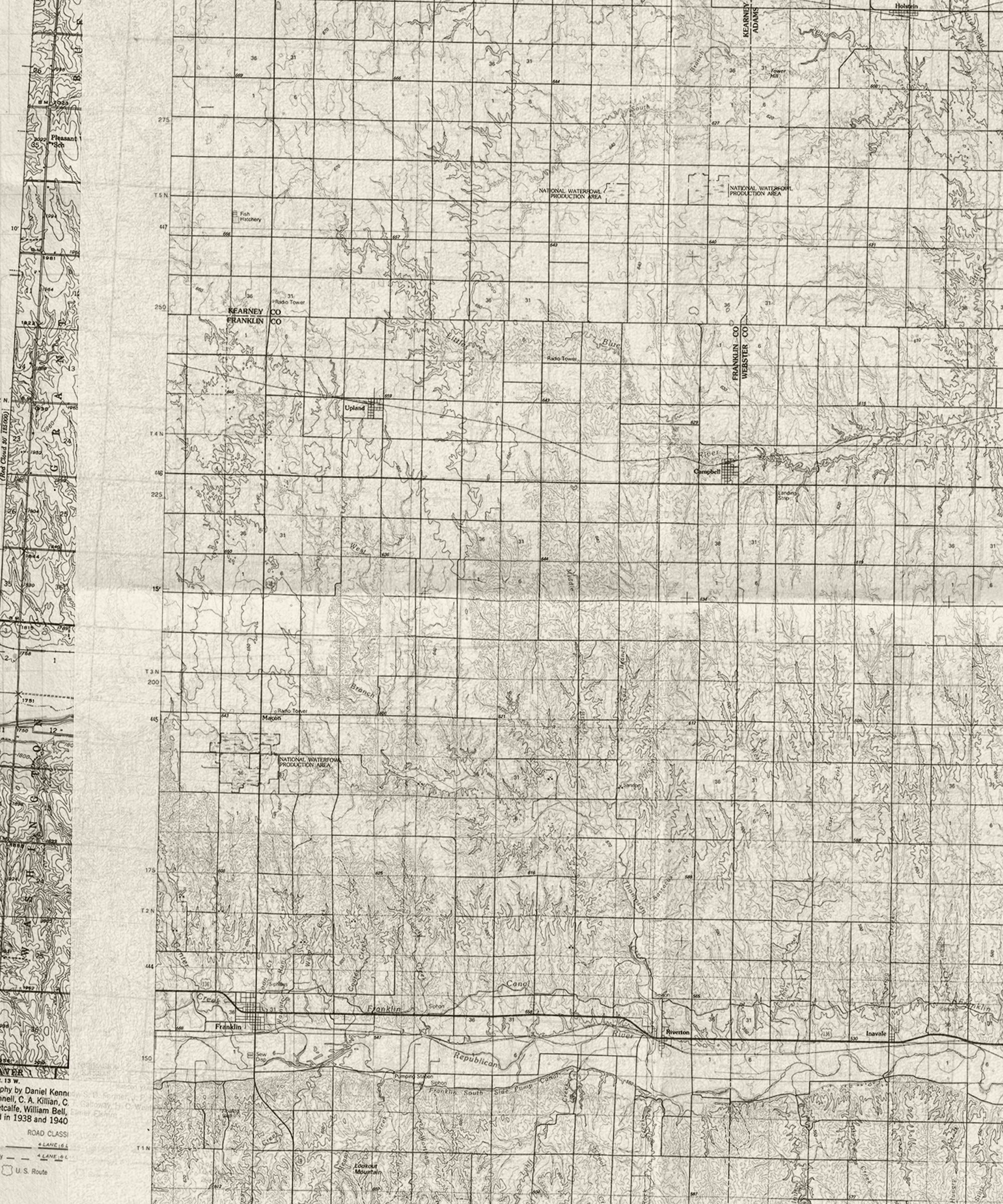 A detailed topographic map in black and white, featuring grid lines and contour patterns, connected to the Atlas Garden project.