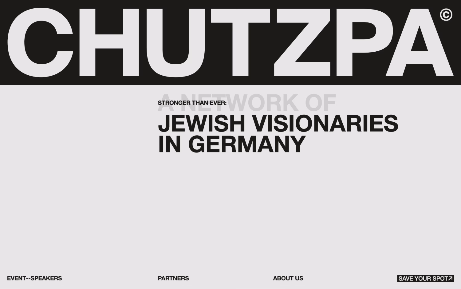 CHUTZPA cover image