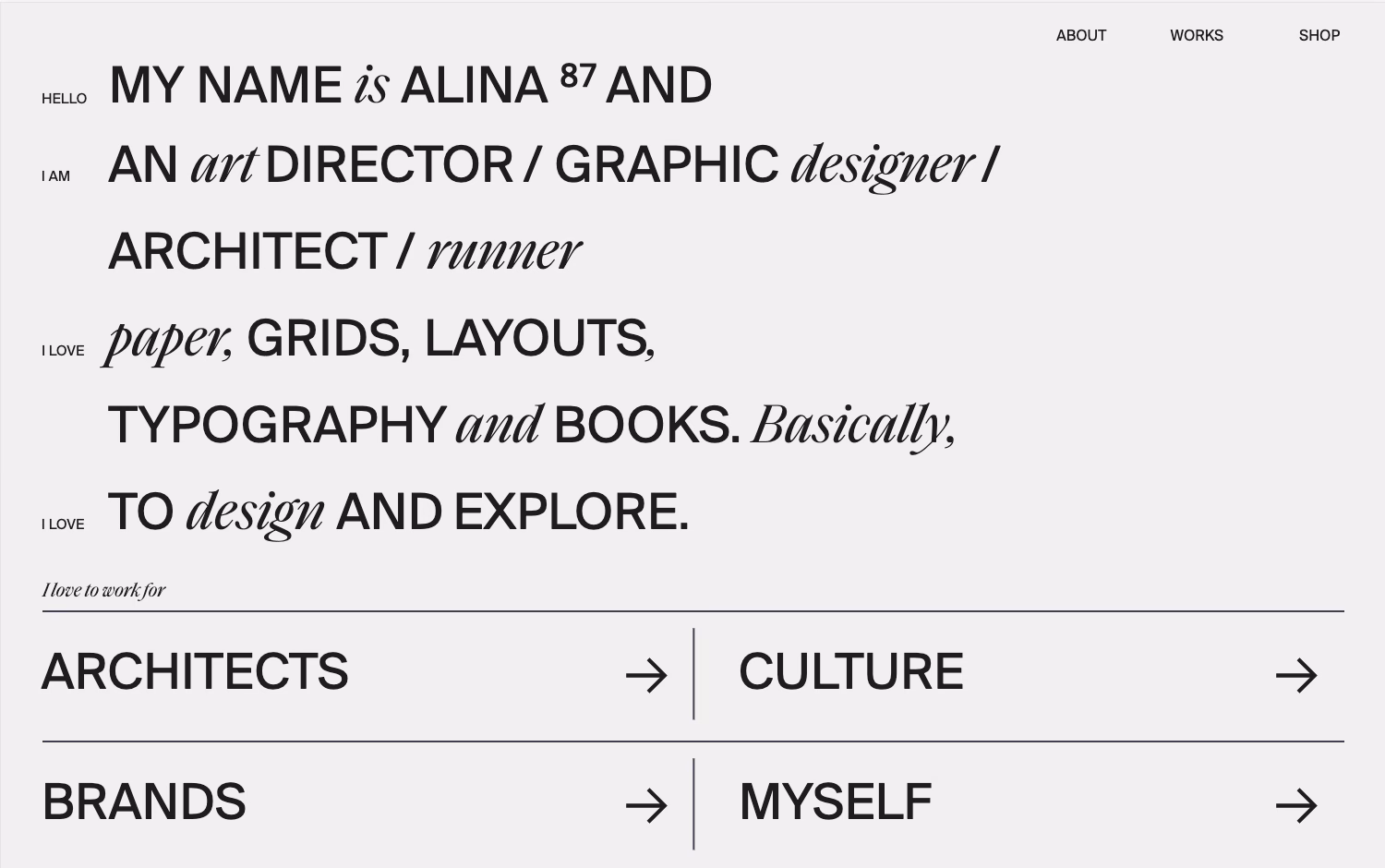 Alina Rybacka portfolio cover image