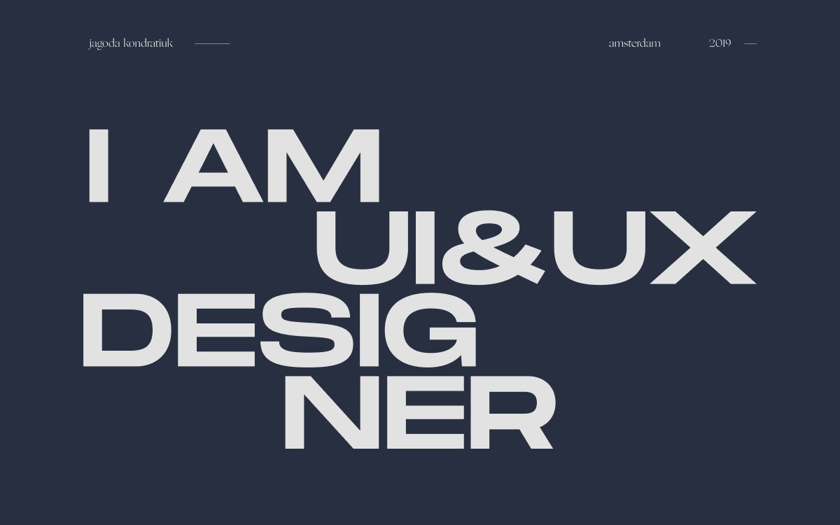 Jagoda Kondratiuk Portfolio cover image