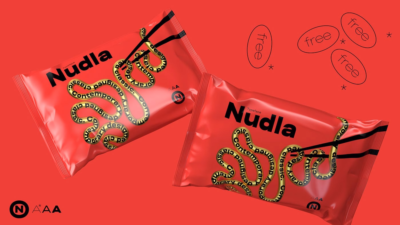 Nudla typeface cover image