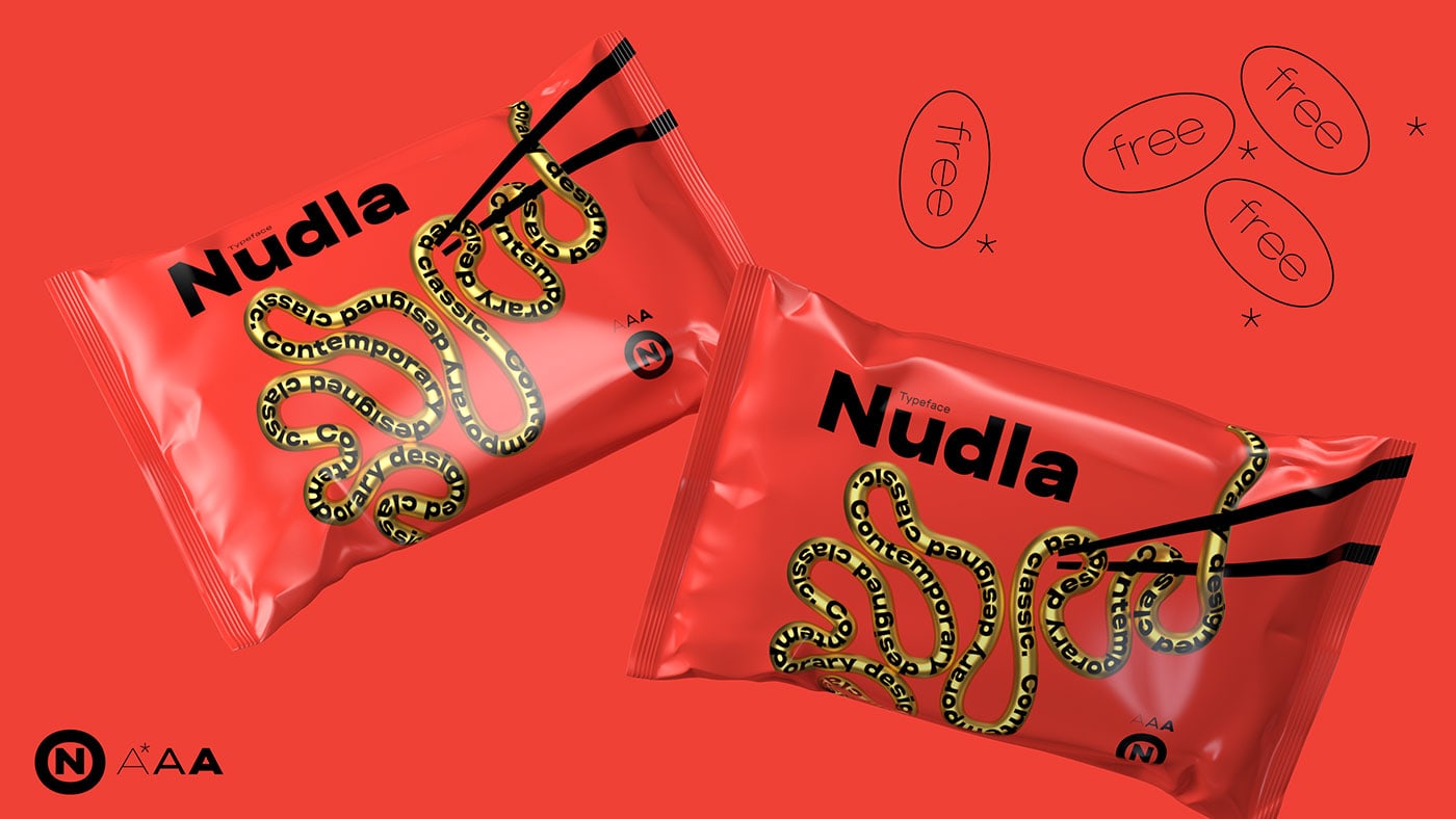 Nudla typeface cover image