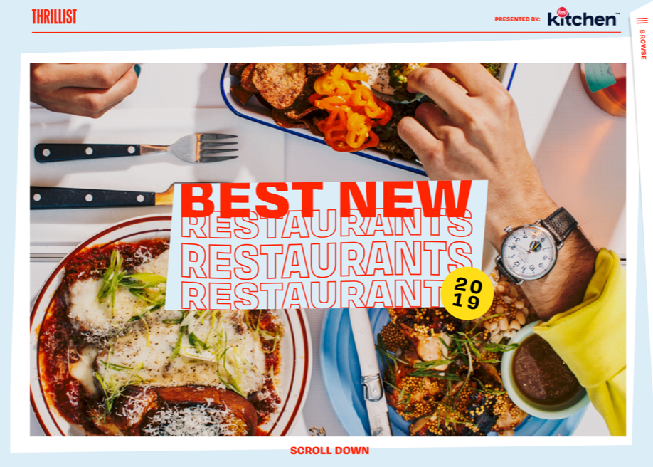 Thrillist Best New Restaurants cover image