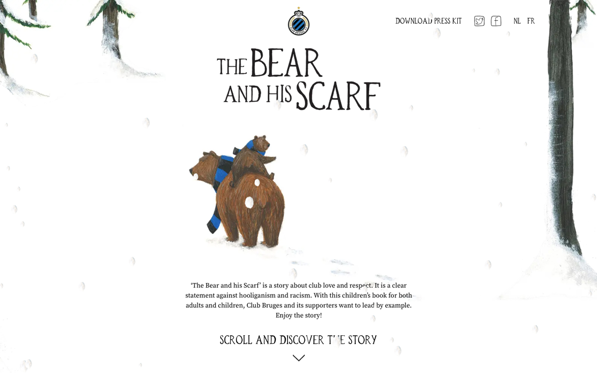 The bear and his Scarf cover image