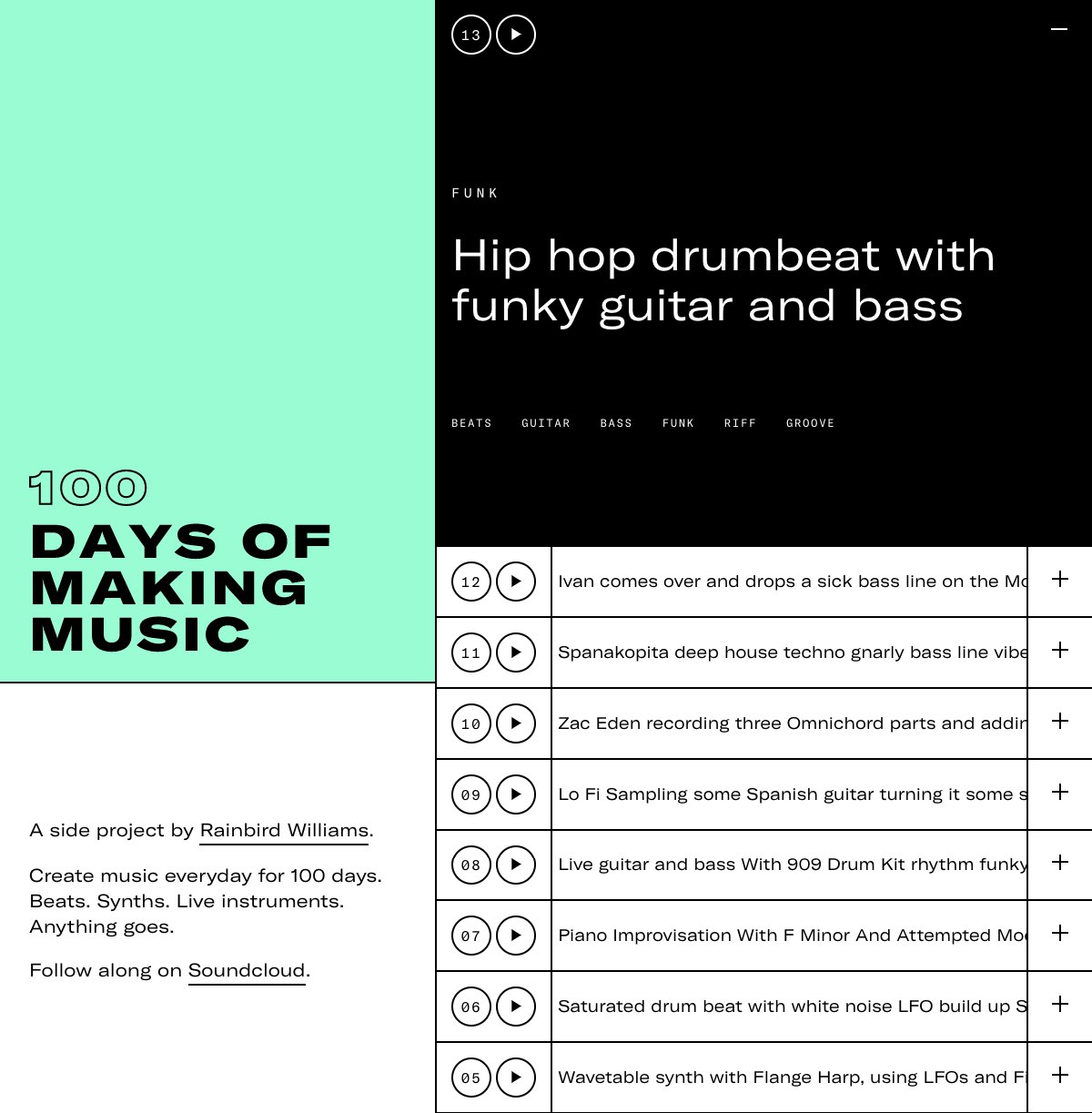100 Days Of Making Music cover image