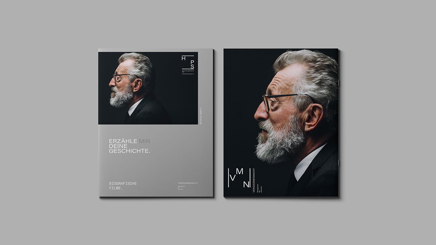 Branding Design for VERGISSMEINNICHT – film agency for memories. cover image