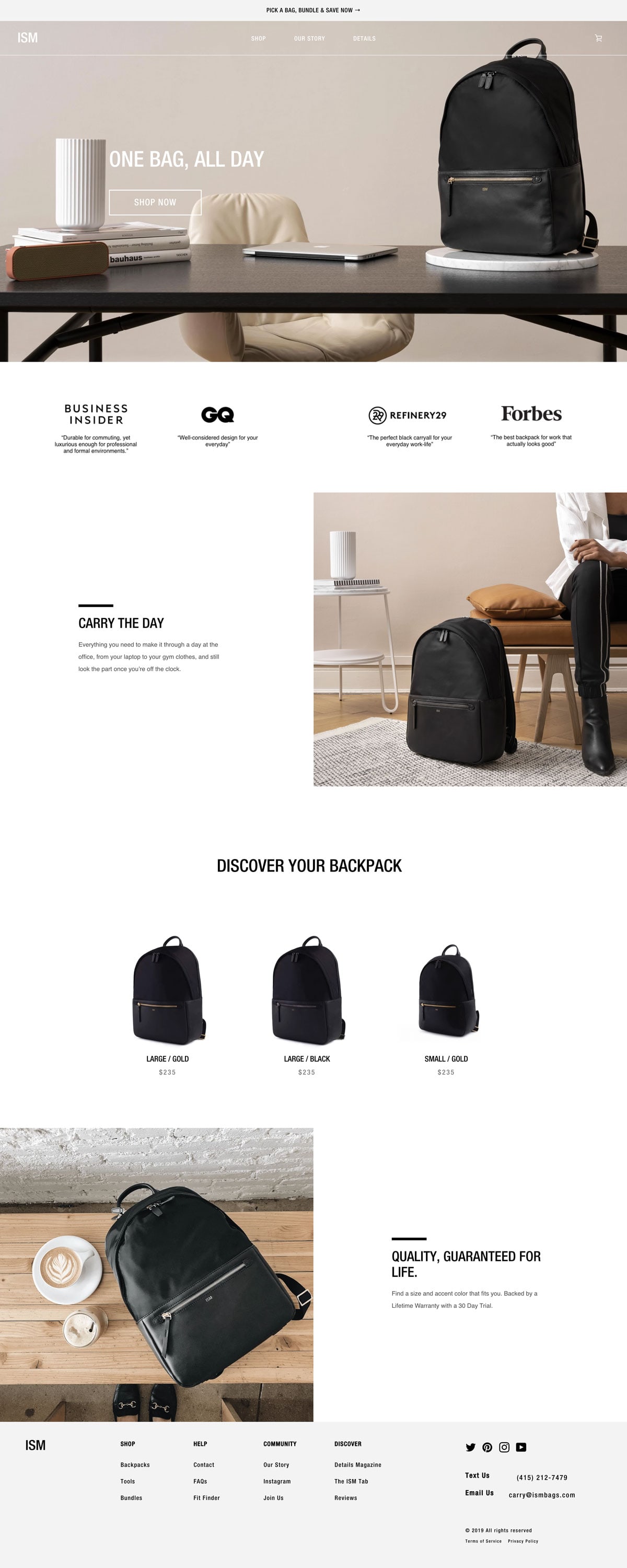 ISM bags cover image