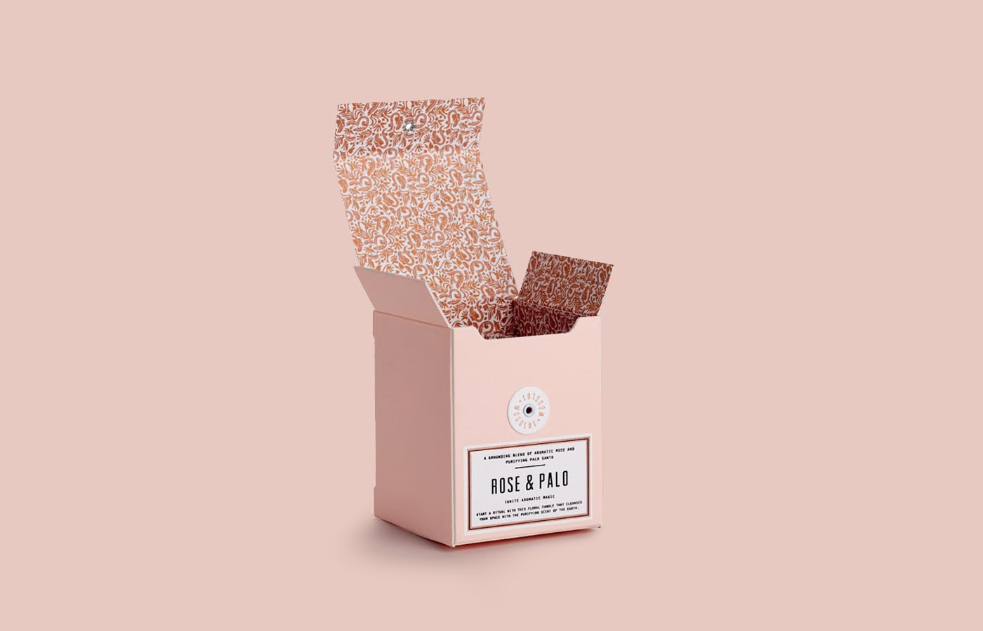 Woodlot Amour Candle Box Packaging cover image
