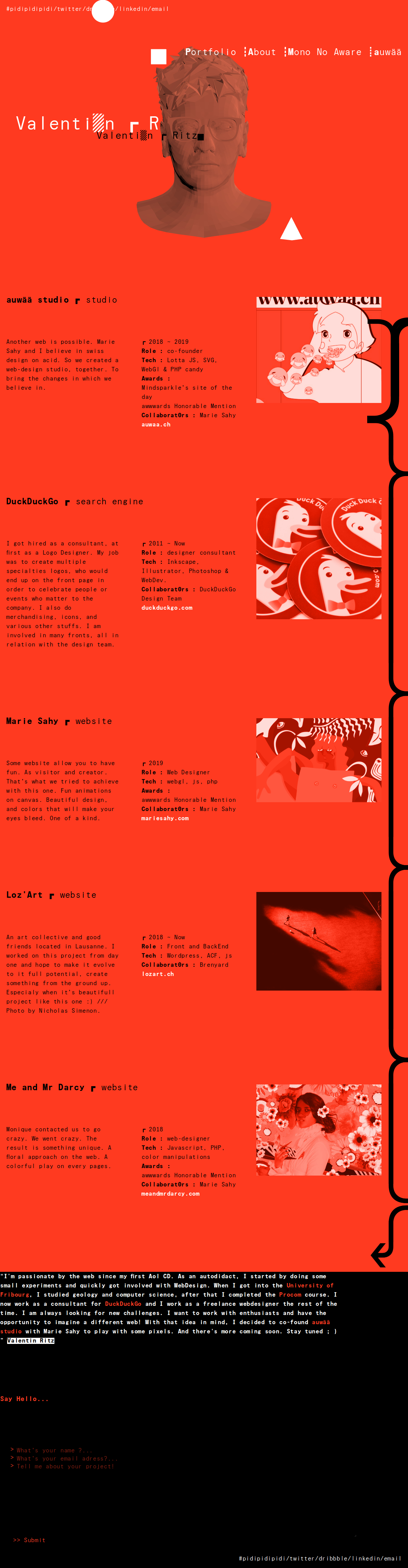 Valentin Ritz - Portfolio cover image