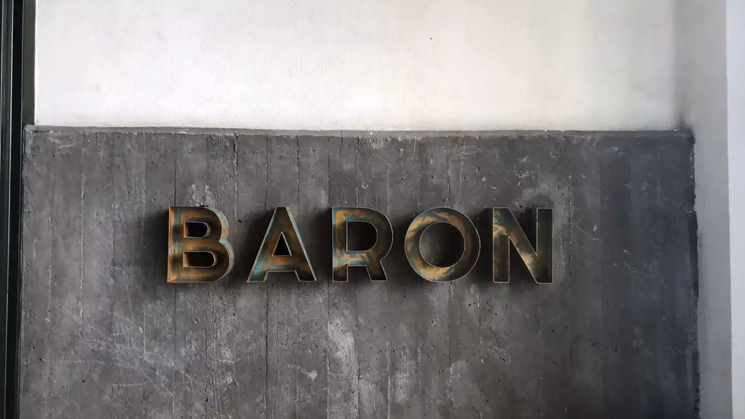 Baron restaurant identity cover image