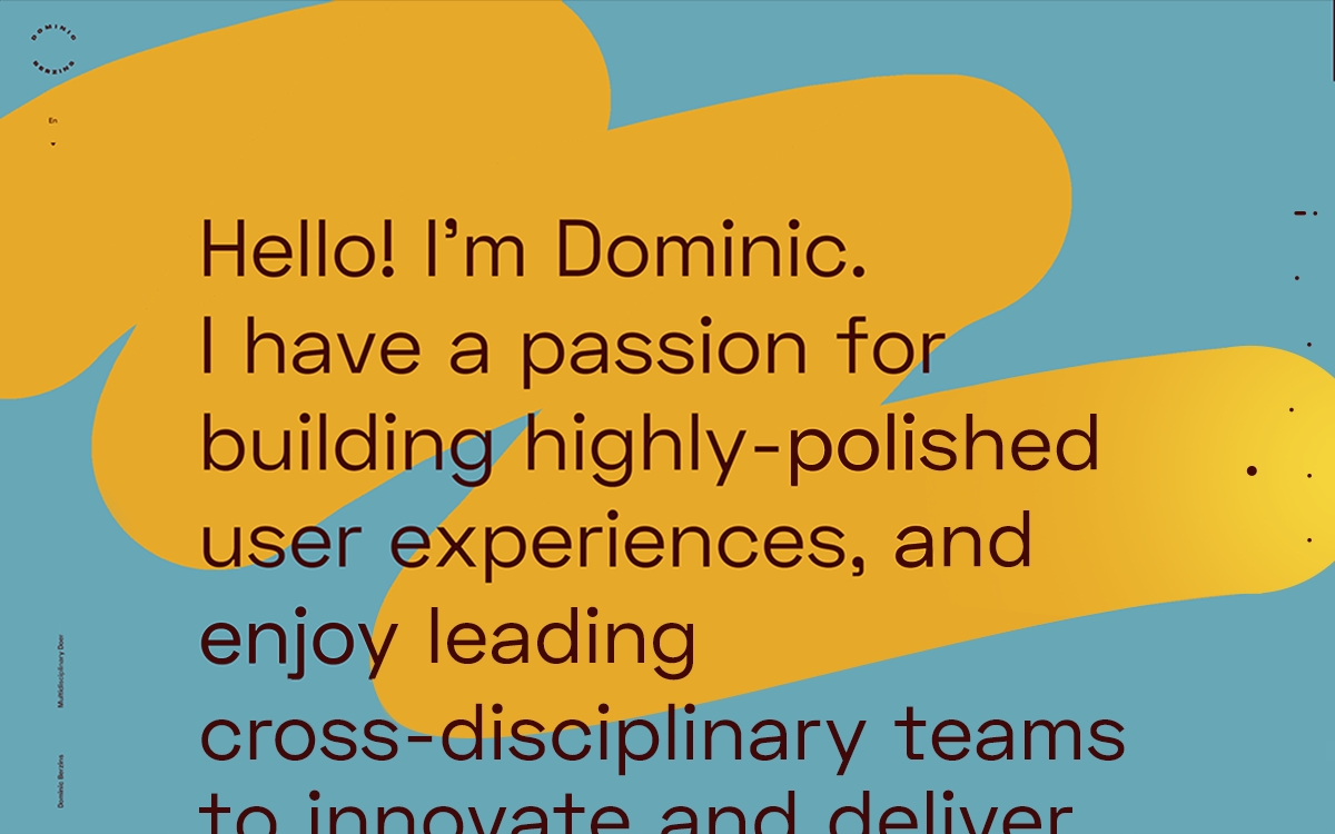 Dominic Berzins cover image