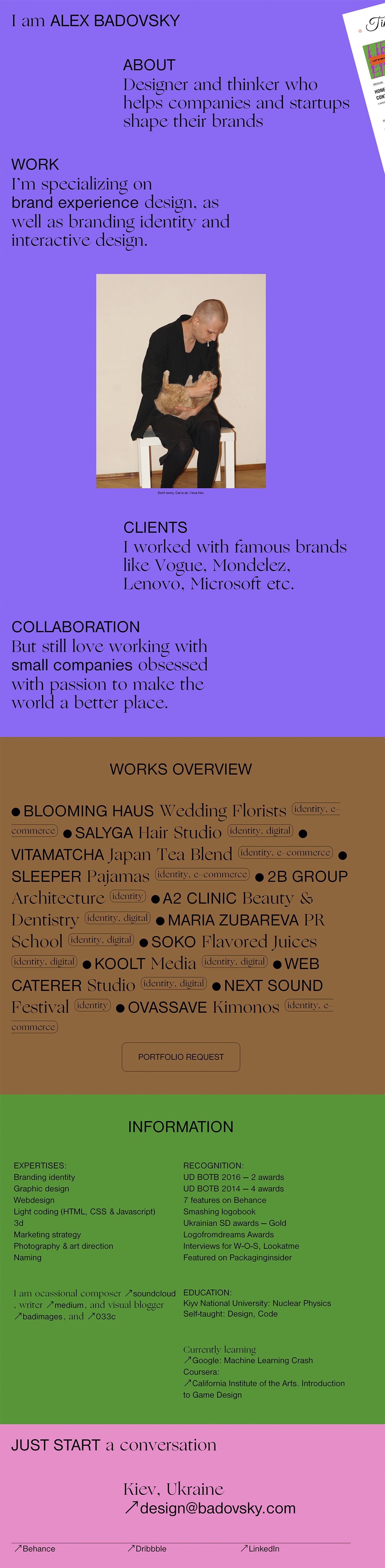 Alex Badovsky design & art-direction cover image