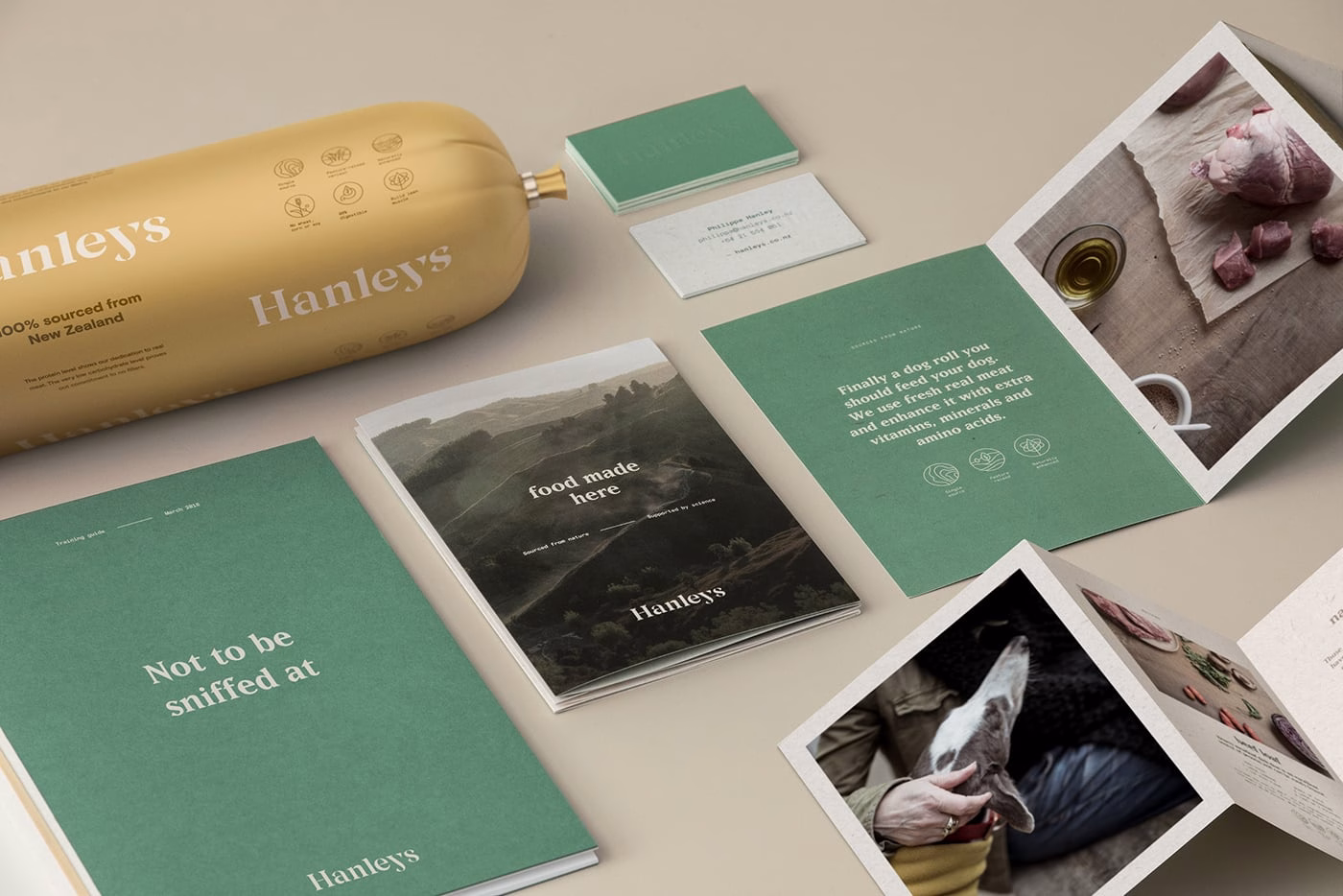 Hanley’s natural pet food Identity cover image