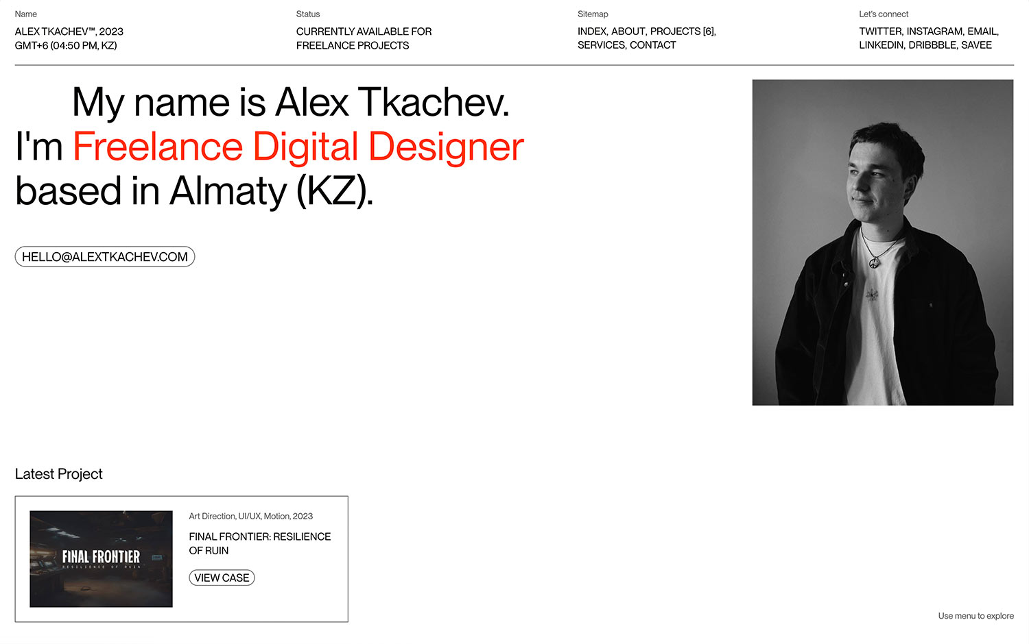 Alex Tkachev 2023 cover image