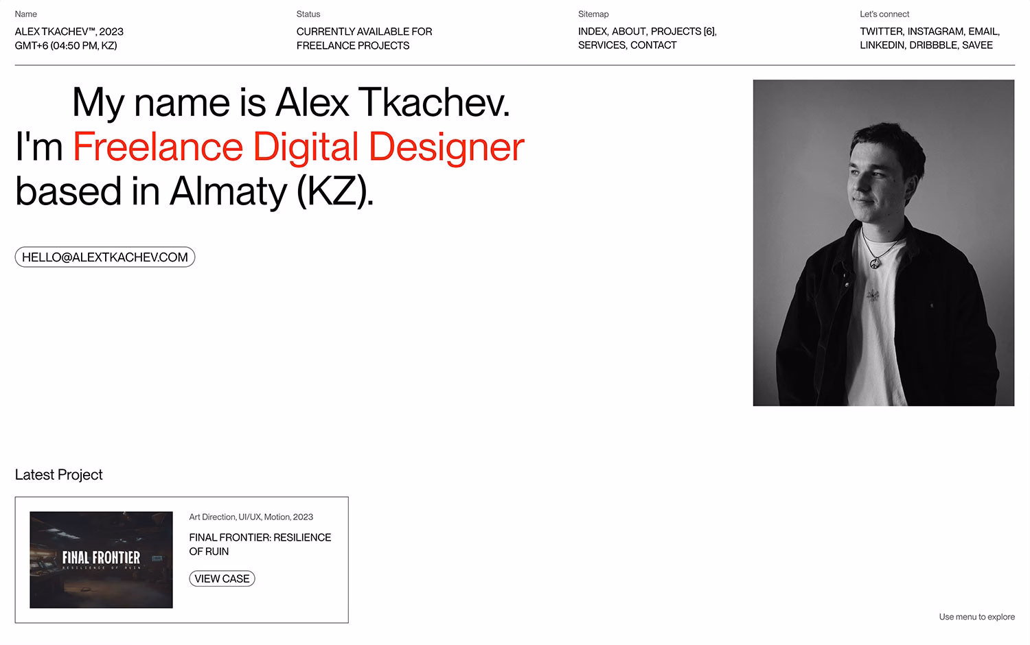 Alex Tkachev 2023 cover image