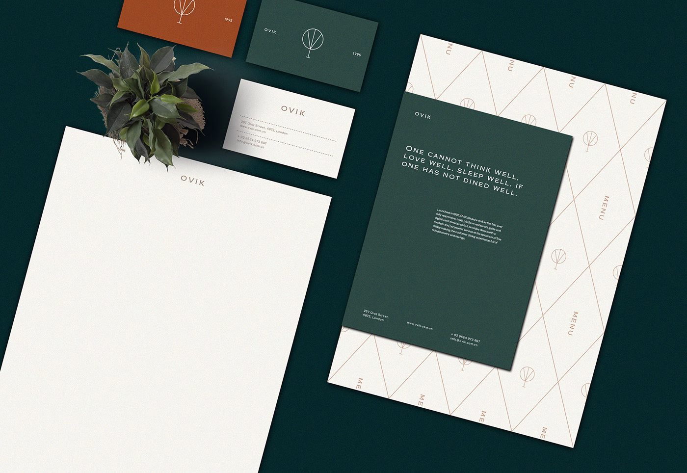 OVIK Luxury Restaurant Branding cover image