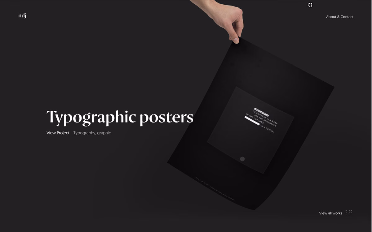 nadj - portfolio cover image