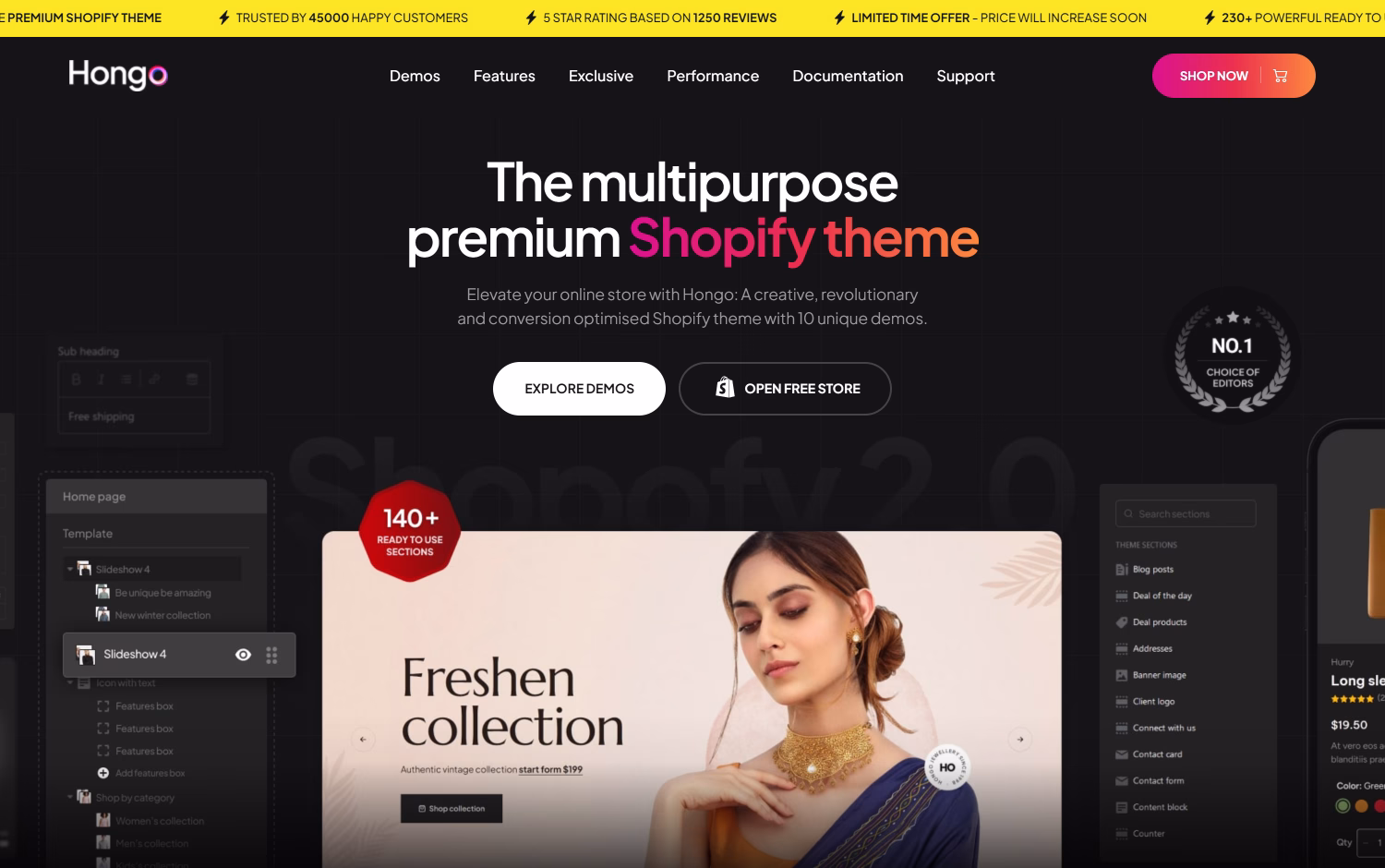 Hongo Shopify Theme cover image