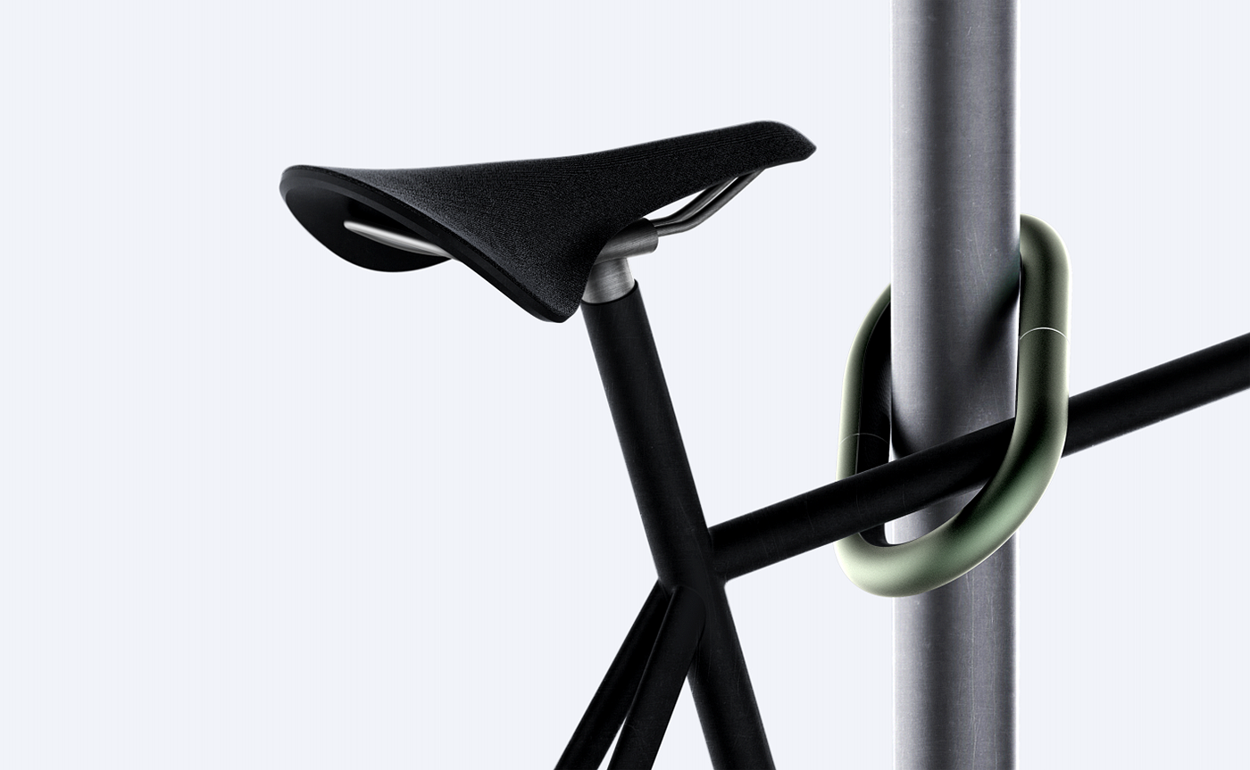 Minimalist store bike lock