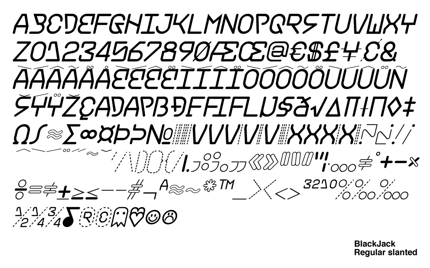 Blackjack Regular Font